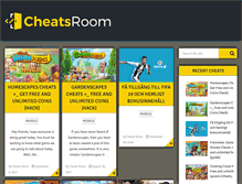 Tablet Screenshot of cheatsroom.com